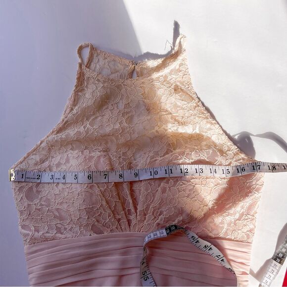 Bill Levkoff Pink Sample Bridesmaid Dress Size 10 - Picture 6 of 7